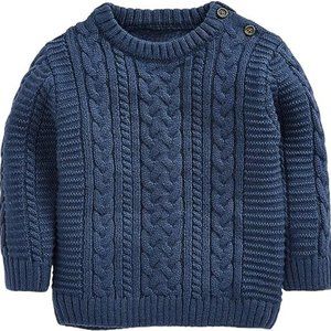 Toddler Crew Neck Sweater Little Kids Long Sleeve Knitted Pullover Sweater Tops